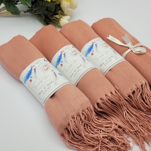 Pashmina Shawls in Various Colors, Pashminas in Bulk ,Pashmina Scarf, Bridesmaid Shawl, Wedding Favors for Guests,Bridal Shower Favor