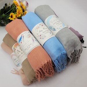 30 pcs Bulk Handmade Pashmina Shawl,Bridesmaid Shawl,Personalized Shawl,Wedding Scarf,Pashmina Wrap,Shawls for Wedding,Wedding Shawl