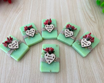 Christmas Scent Soap Favors| Personalized Christmas Gifts | Custom Christmas Favors | Christmas Table | New Year Merry Christmas Favors