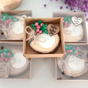 Personalized Candle Wedding Favor • Wedding Favors for Guests in Bulk • Wedding Gifts for Guests • Rustic Wedding Favors • Party Favors