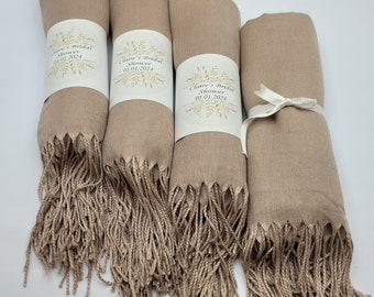 25 Stück Pashmina Schals in verschiedenen Farben, Pashminas in Schüttgut, Pashmina Schal, Brautjungfer Schal, Hochzeit Gefälligkeiten für Gäste, Brautparty Gunst