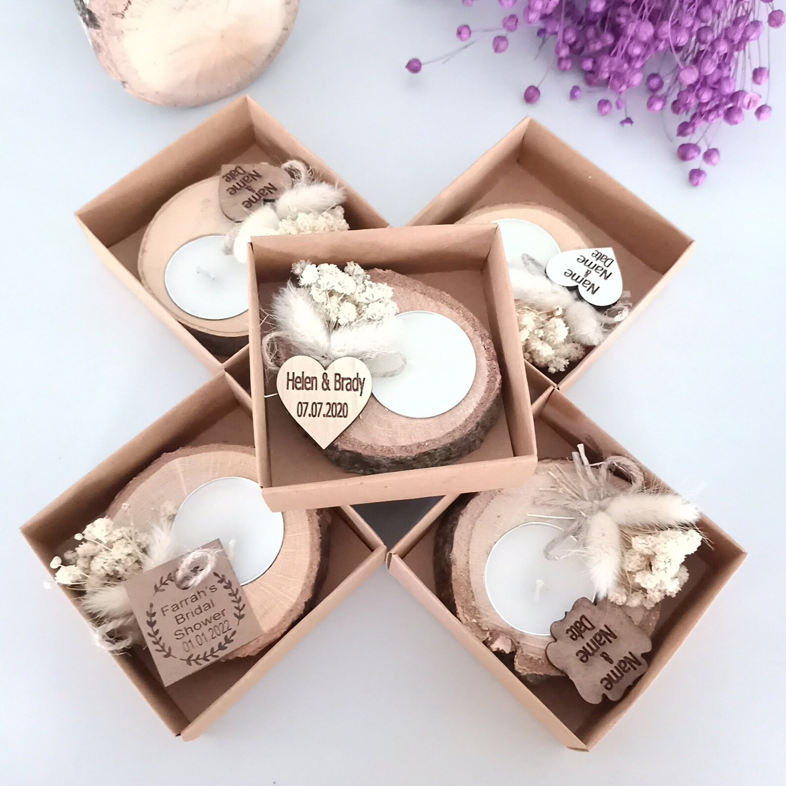 Personalized Wedding Candle Favors for Guests in Bulk • Christmas ...