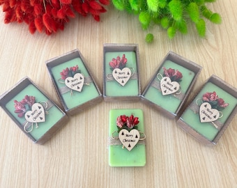 Christmas Scent Soap Favors| Personalized Christmas Gifts | Custom Christmas Favors | Christmas Table | New Year Merry Christmas Favors