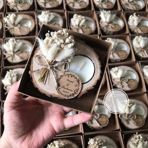 Bulk Candle Favours Wedding Favours for Guests | Bridal Shower Favours | Rustic Wedding Favours | New Favours Fall Wedding Favours