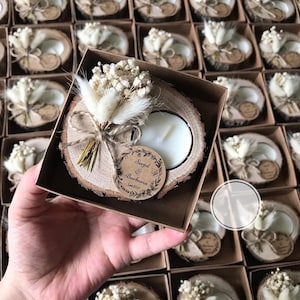 Bulk Candle Favours Wedding Favours for Guests | Bridal Shower Favours | Rustic Wedding Favours | New Favours Fall Wedding Favours