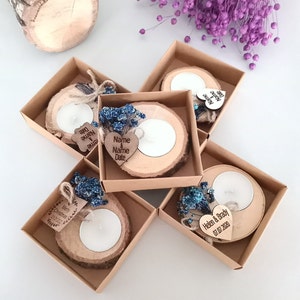 Personalized Candle Wedding Favor • Wedding Favors for Guests in Bulk • Wedding Gifts for Guests •Rustic Wedding Favors •Party Favors
