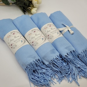 Pashmina Shawls in Various Colors, Pashminas in Bulk ,Pashmina Scarf, Bridesmaid Shawl, Wedding Favors for Guests,Bridal Shower Favor