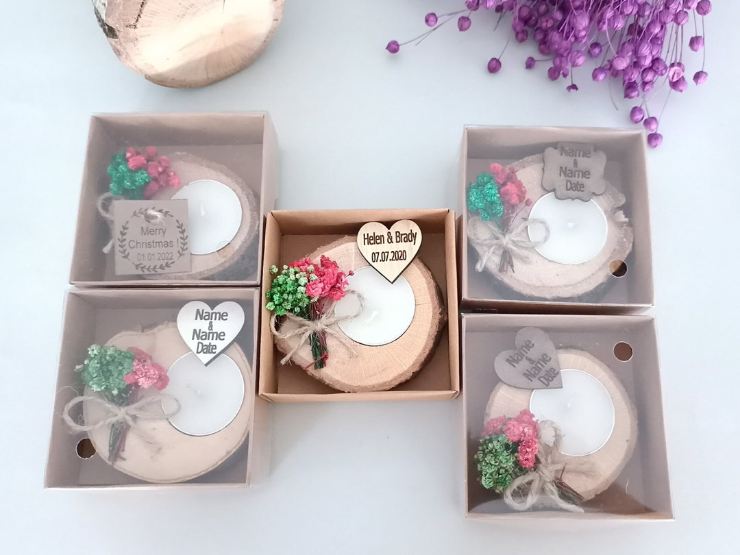 Personalized Wedding Candle Favors for Guests in Bulk • Christmas ...