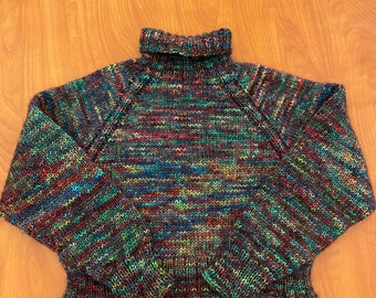 Handgestrickter Grobstrickpullover