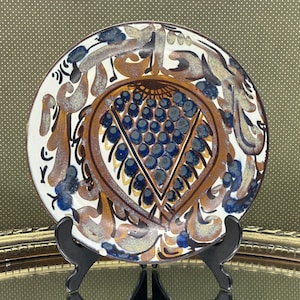 Royal Copenhagen / Aluminia 428-2143 Round bowl. Design by Cari Kristensen, Danish art pottery