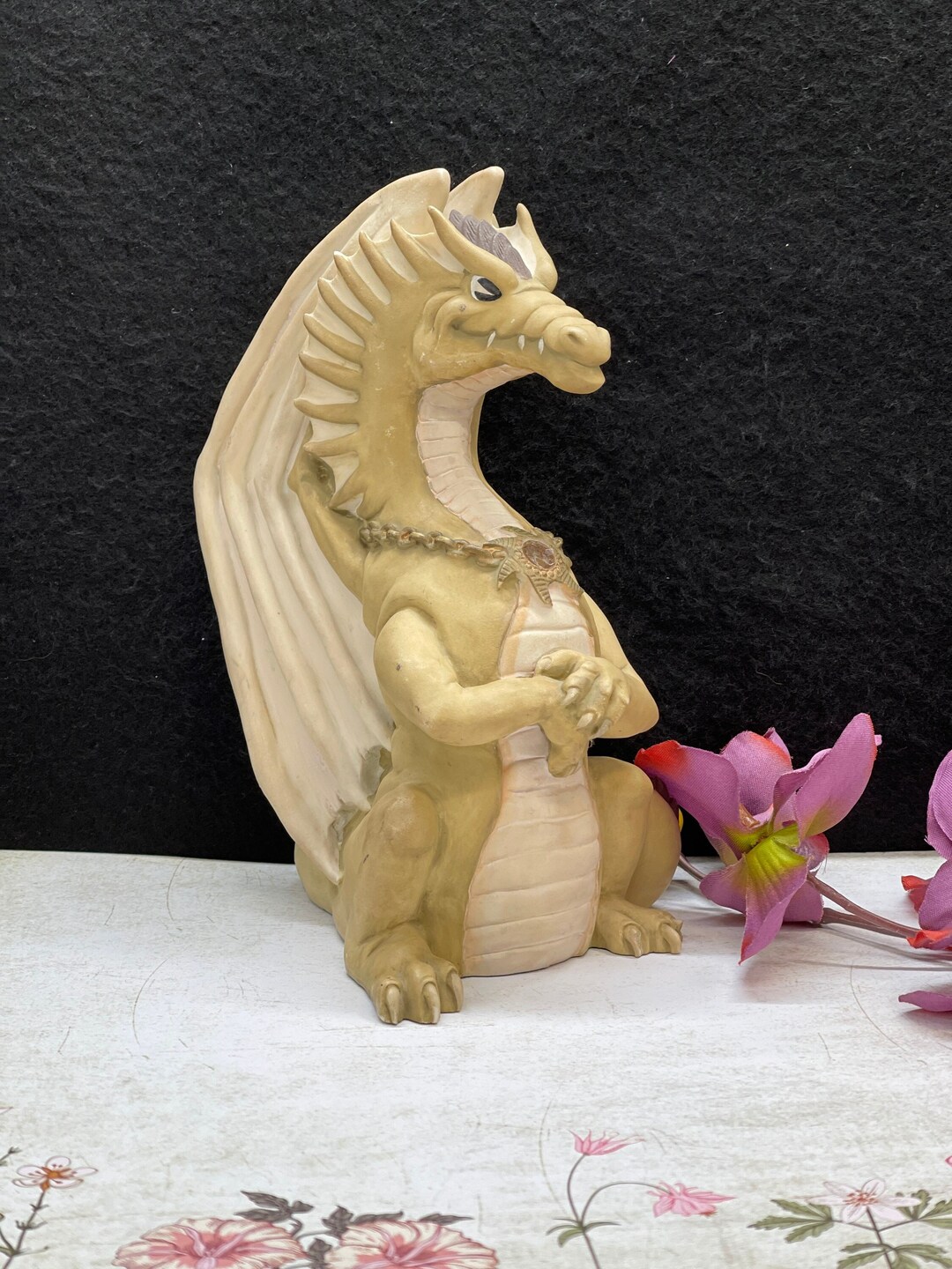Vintage Dragon Figurine Etsy