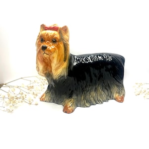 John Beswick Yorkshire Terrier Figurine | Vintage Ceramic Dog Ornament | Collectible Yorkie Sculpture | Beswick England | Dog Lover Gift