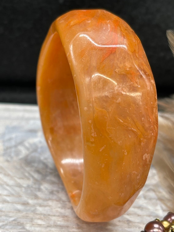 Bangle Gorgeous and chunky Spiced Orange / Coral … - image 9