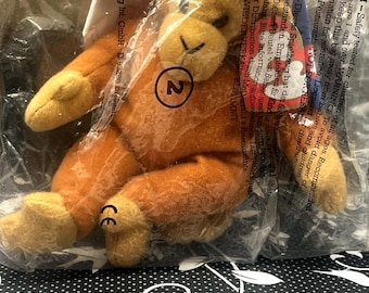 Cajita feliz premium de McDonald's vintage con los Teenie Beanie Babies de Ty, alrededor de los años 90