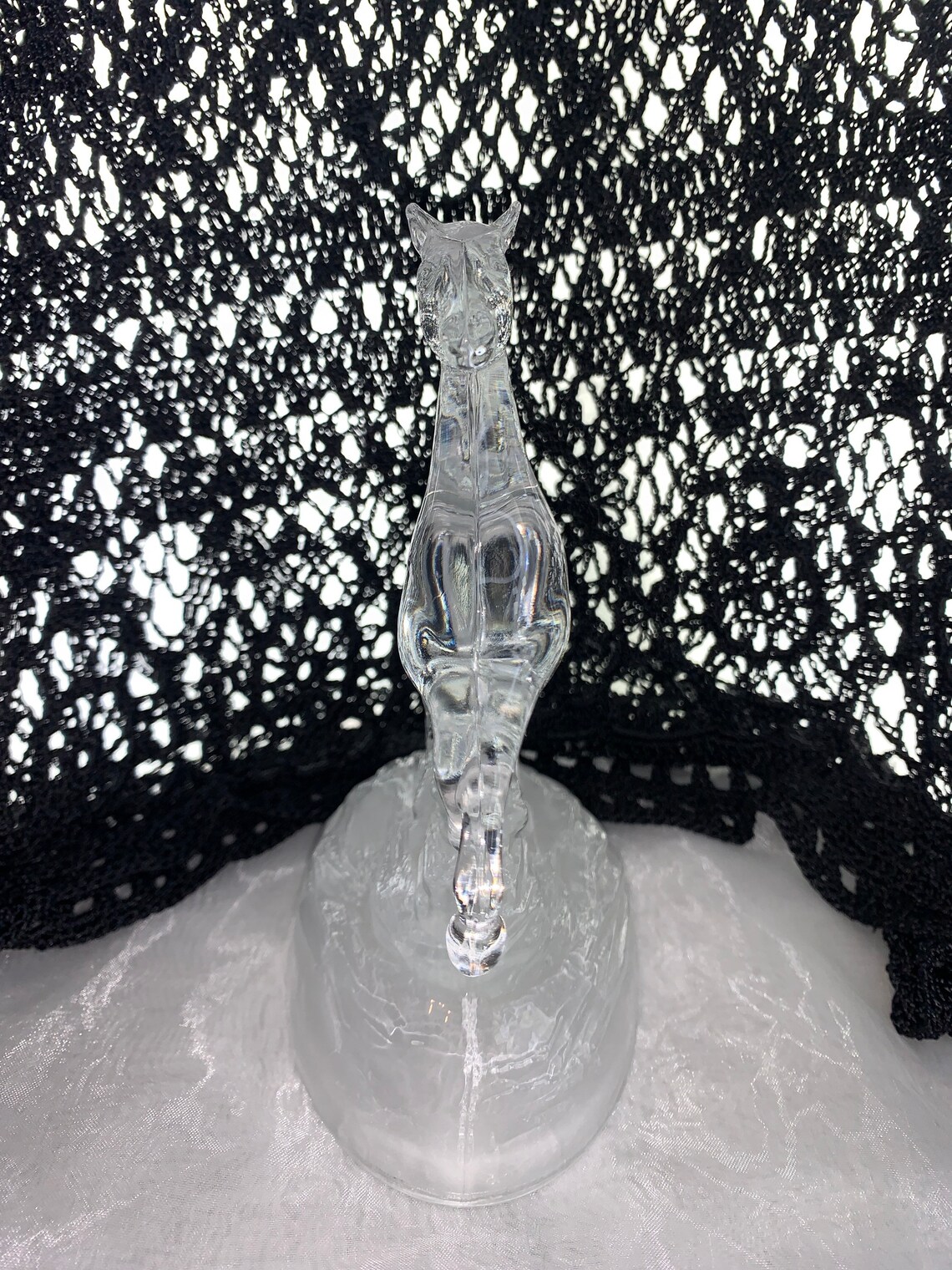 Crystal Horse Statue Rearing Horse Sculpture Crystal Etsy UK