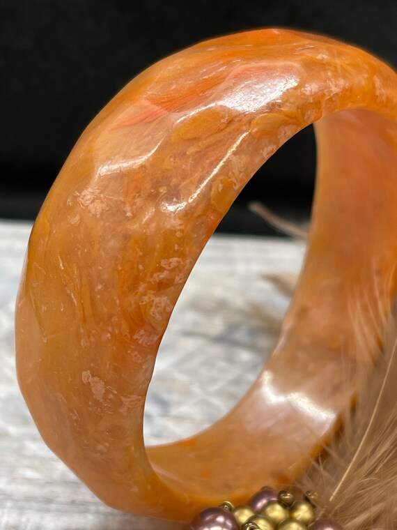 Bangle Gorgeous and chunky Spiced Orange / Coral … - image 7