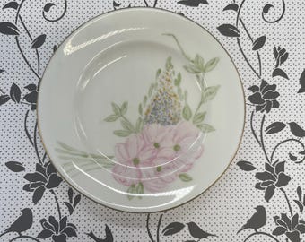 Vintage Floral Plate, Decorative Plate, Gift Plate