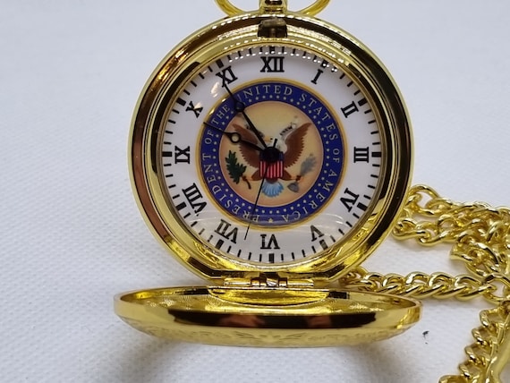 Collectible pocket watch President of United Stat… - image 9