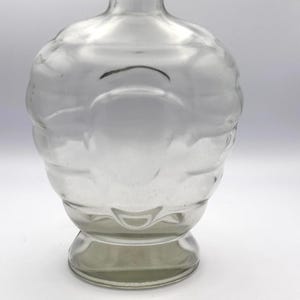 Vintage Schädel-Glasdekanter-Flasche, Spirituosen- oder Whisky-Flasche