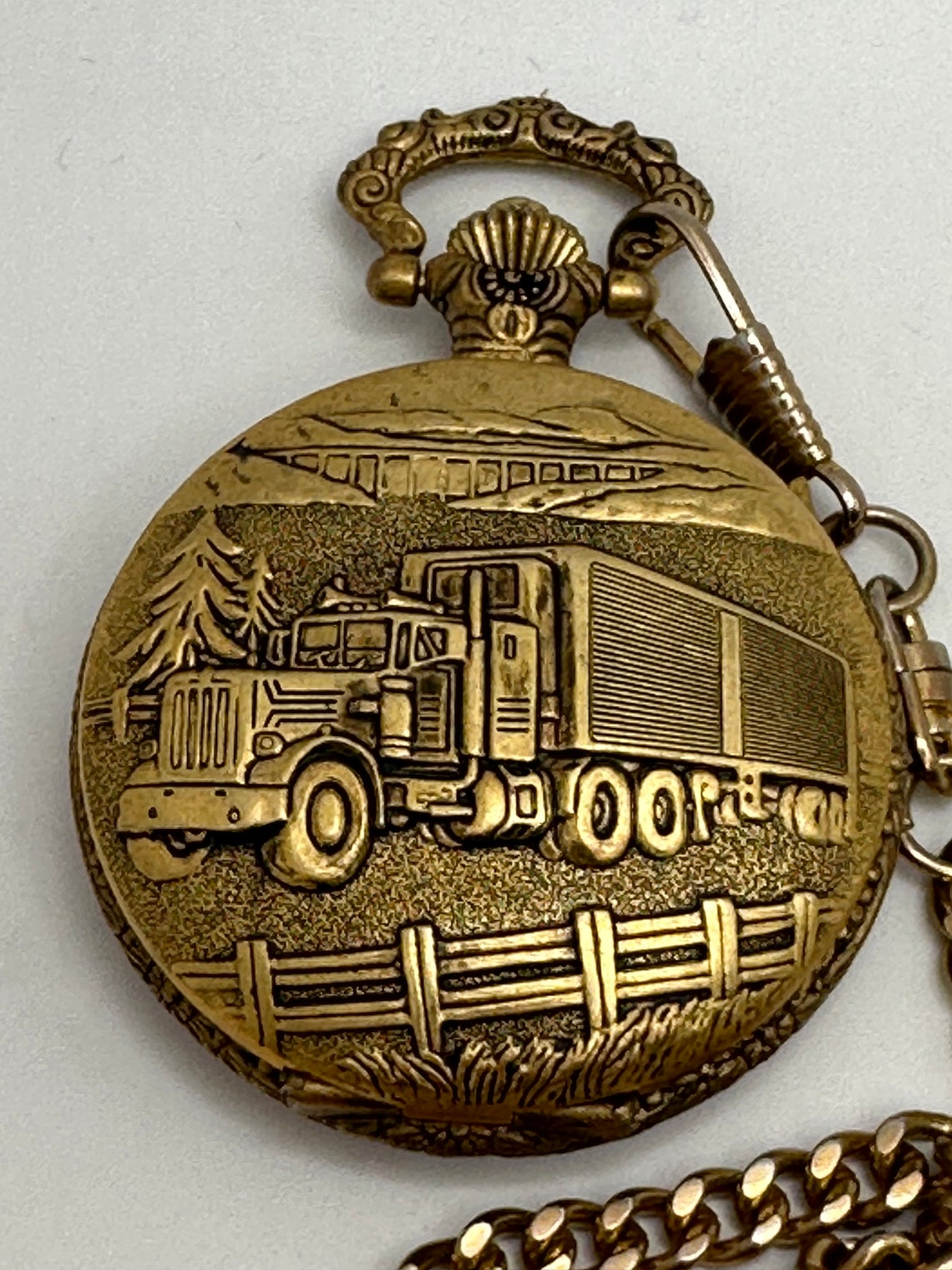 Galaxie Pocket Watch Quartz by Elgin, Battery Pocket Watch Etsy