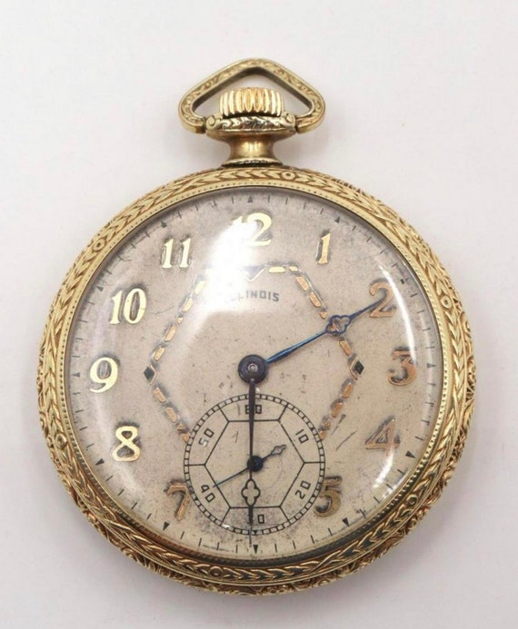 Illinois 14Kt Gold Filled Pocket Watch. 25 year ex