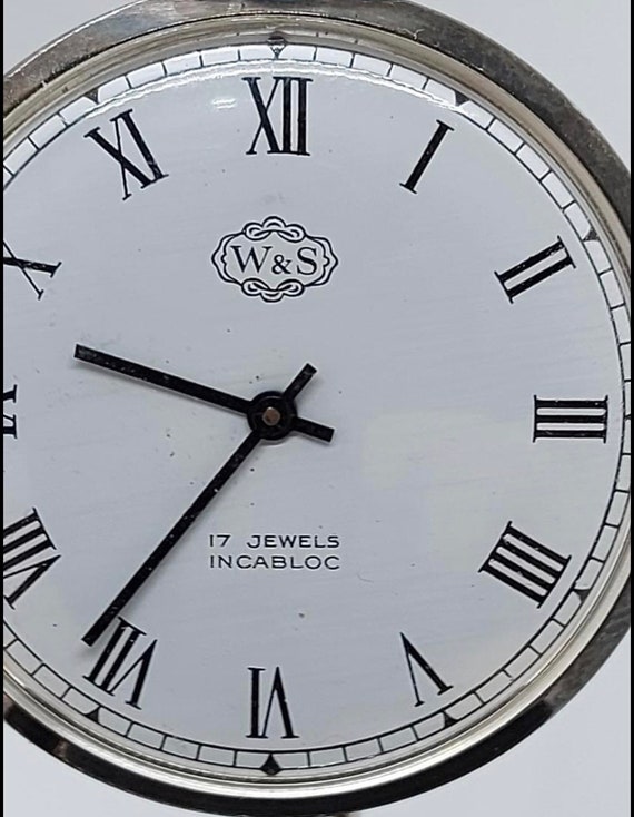 Art Deco working W&S Swiss pocket watch, men’s po… - image 7