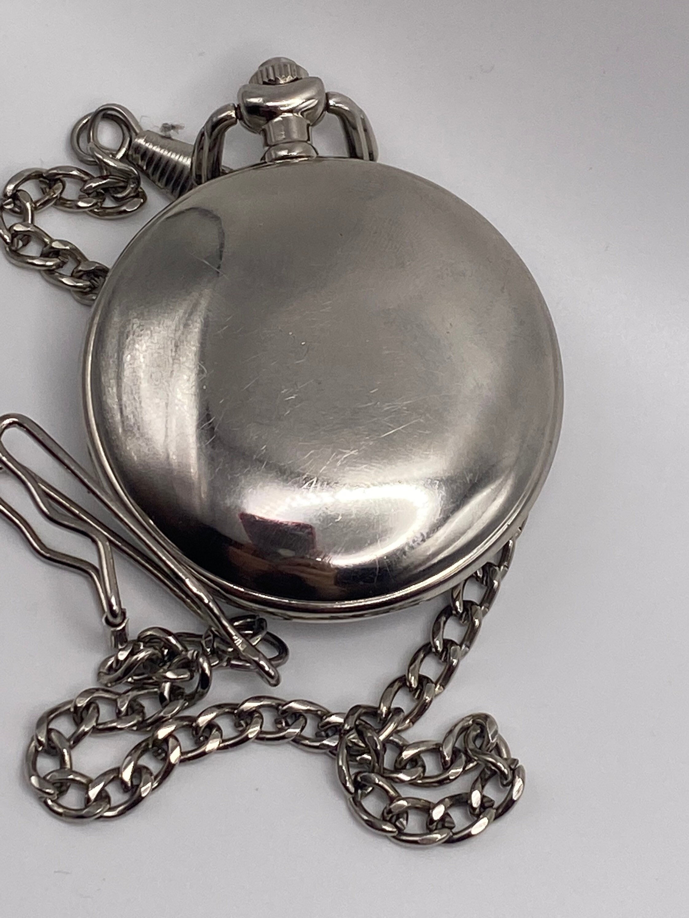 Vintage Native American Pocket Watch, Pocket Watch With a Chain