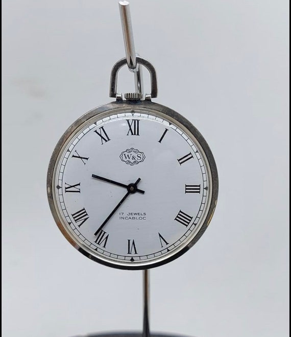Art Deco working W&S Swiss pocket watch, men’s po… - image 1