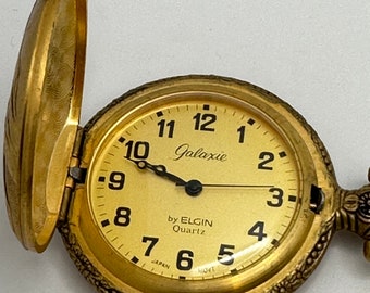 Galaxie pocket watch Quartz by Elgin, battery pocket watch