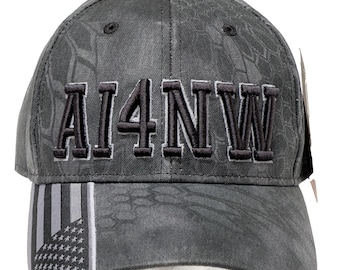 Personalized HAM Radio Hat: 3D Embroidery, Kryptek Typhon Cap.