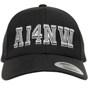 Black 3D Puff Ham Radio Call Sign Snap-Back Hat – Personalized Amateur Radio Operator Snapback Cap