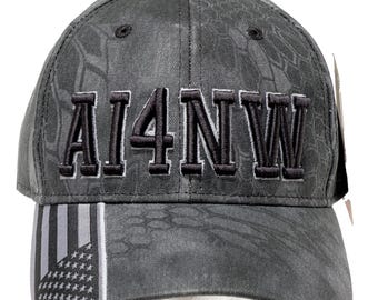 3D Puff Embroidered Ham Radio Call Sign Hat – Kryptek Typhon Cap | Personalized Amateur Radio & GMRS Gift