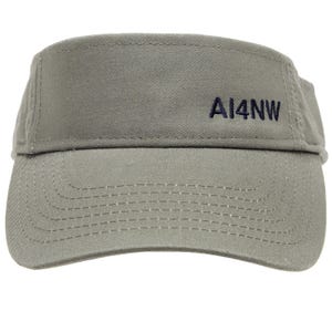 Custom Ham Radio Callsign Visor – Embroidered Amateur Radio Sun Visor for Outdoor Operators & Hamfest Wear