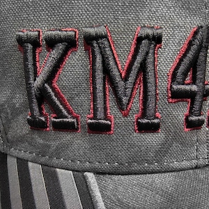 Ham radio Call sign hat for the amateur radio or GMRS operators. Black Kryptek pattern custom text hat.