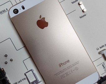 iPhone 5s Teardown Artwork - gold colour