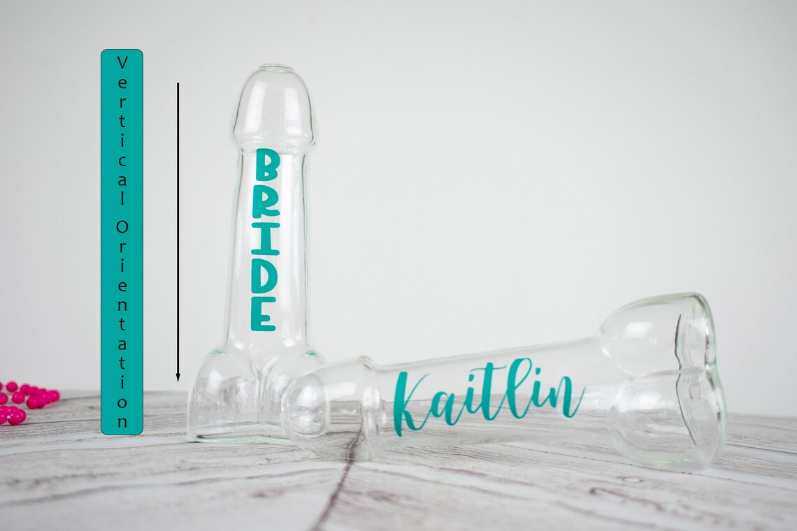 Penis Drinking Glass Personalized Bachelorette Party Favors E