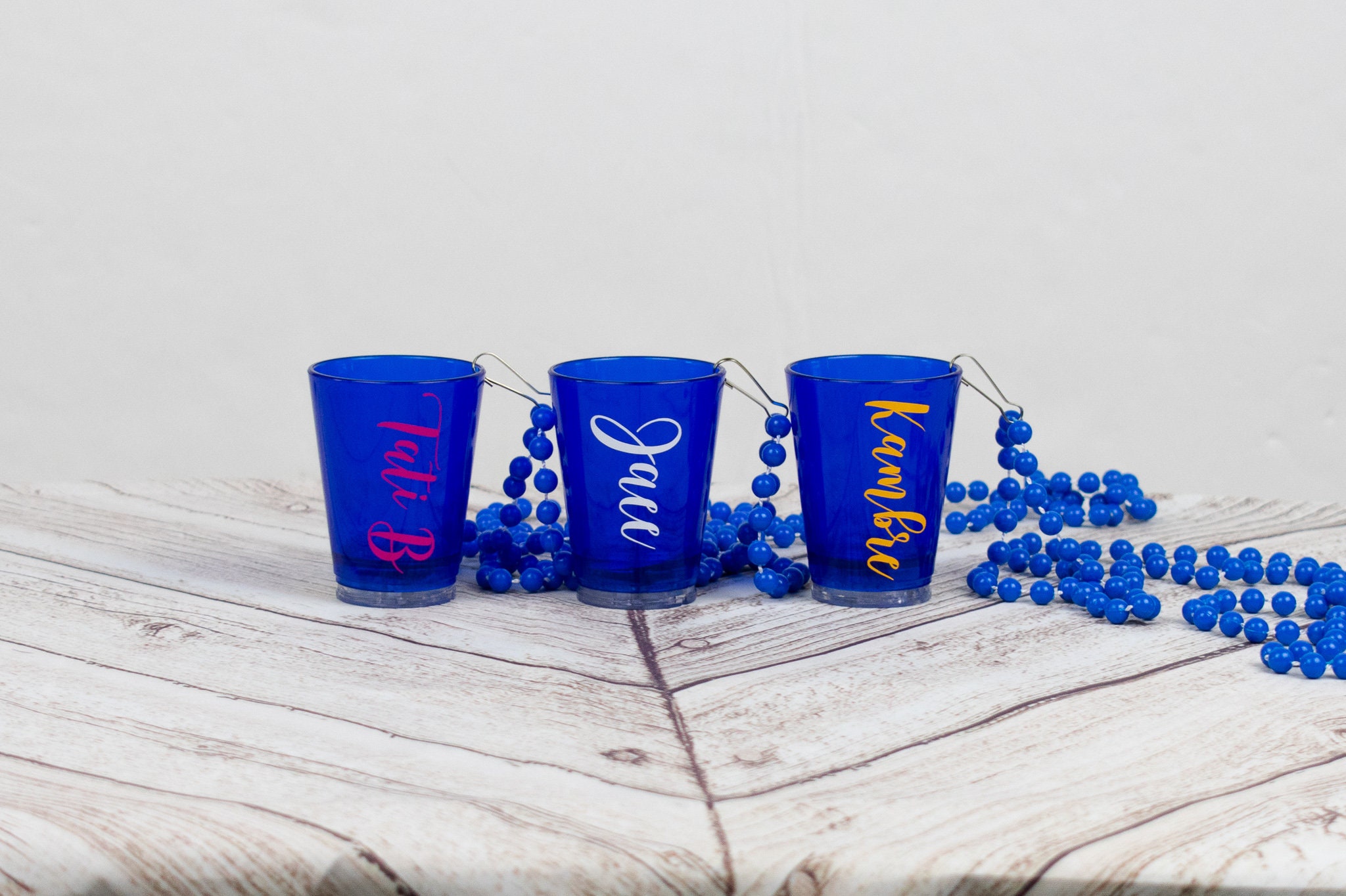 LED Light Up Shot Glass Necklace with Name Personalized Gift Etsy