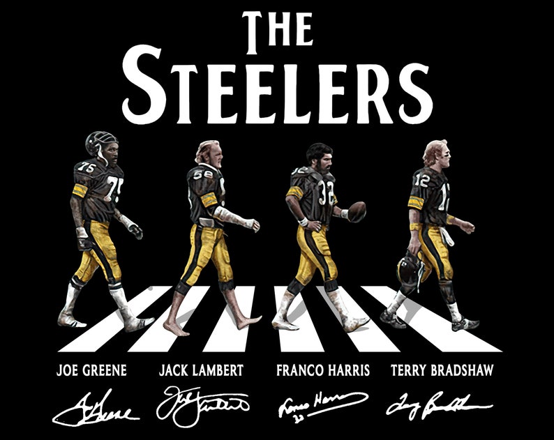 Terry Bradshaw Digital Franco Harris Jack Lambert Png Designs