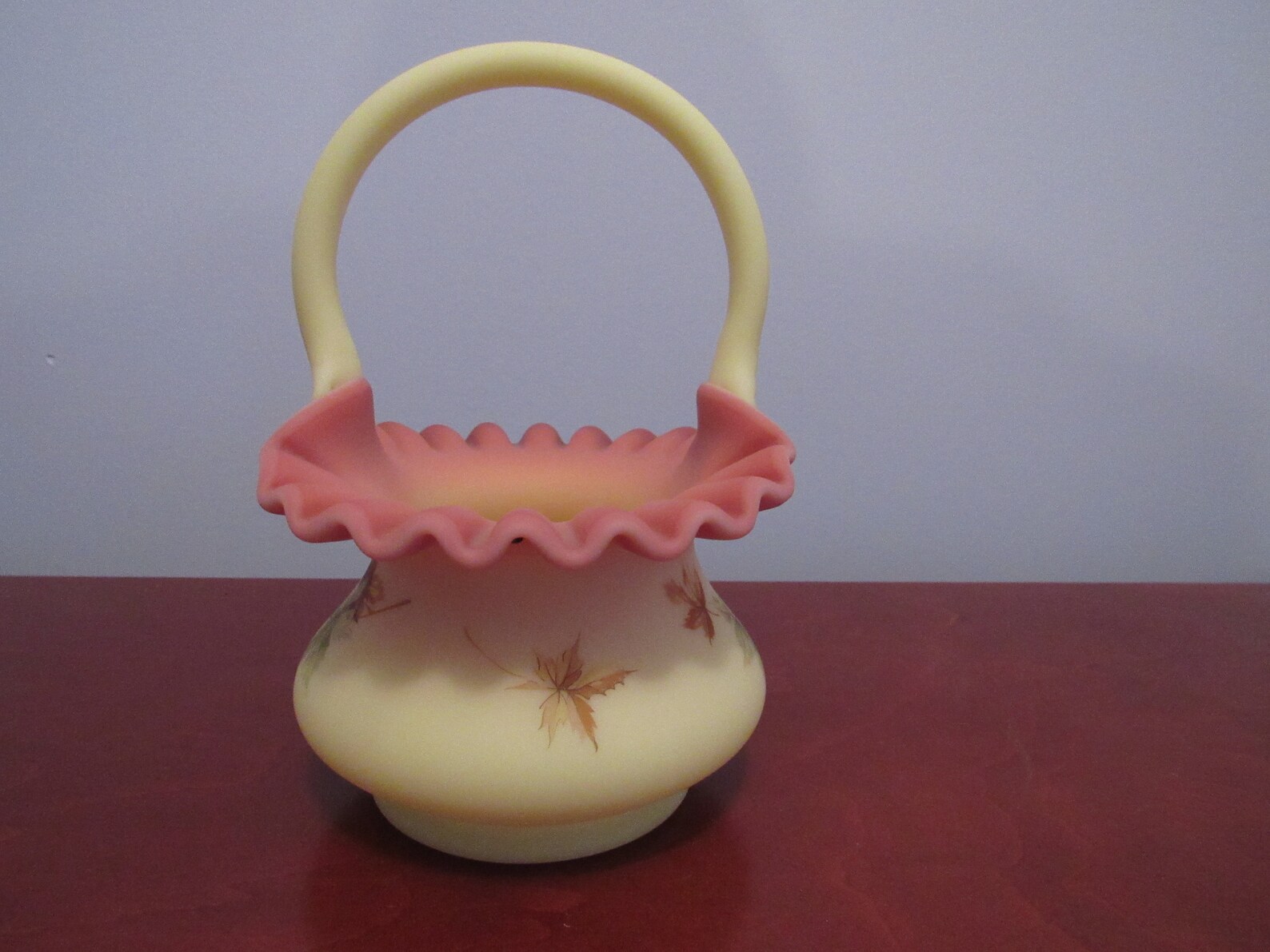 Pretty Basket from Fenton Glass Etsy