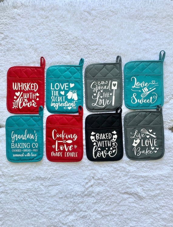 Personalized Potholder Bridal Shower Gift Bridal Shower Etsy