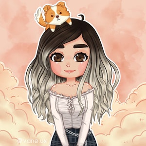 Niestandardowe zlecenie chibi | Zlecenie ikony chibi | Zlecenie pary chibi