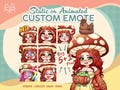 Custom Chibi Static / Animated Emotes for Twitch Discord product logo