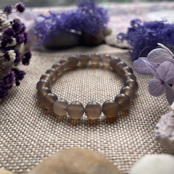 Gray Agate Bracelet