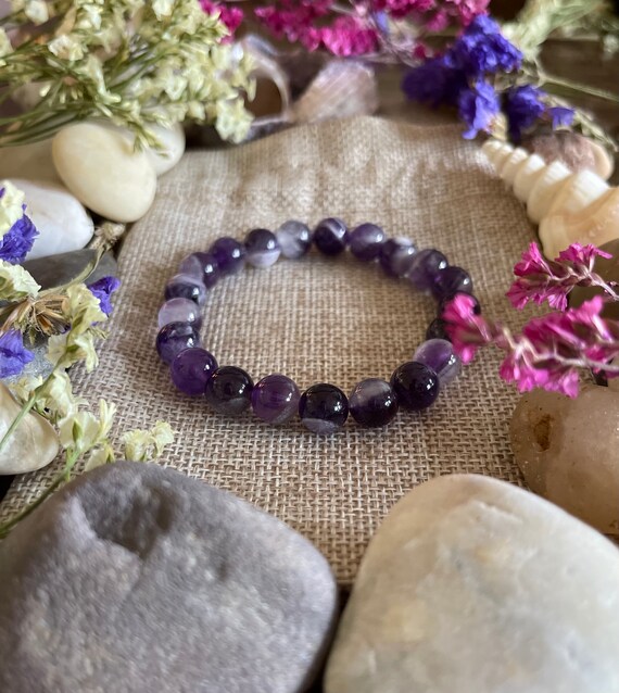 Laced Amethyst Bracelet Etsy