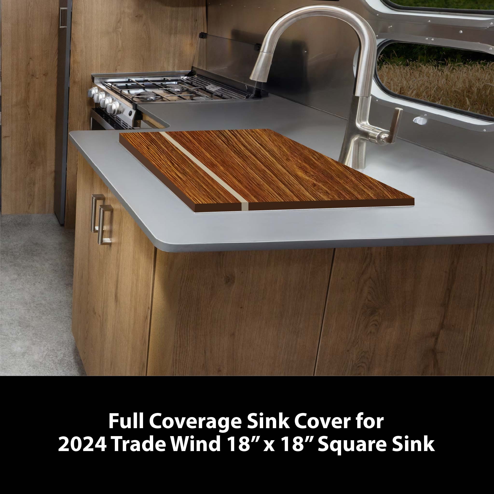 Wood Sink Cutting Boards for Pottery Barn Travel Trailers – Airstream  Supply Company