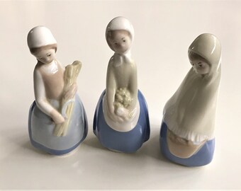 Vintage Lot von Rex Valentina Porzellanfiguren, Lladro-Stil, handgefertigt in Spanien