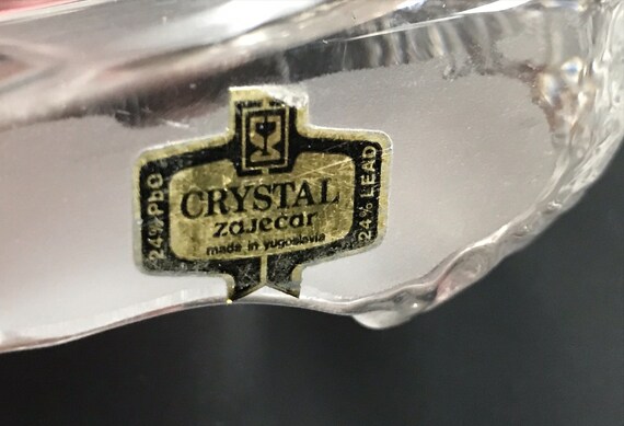 Vintage Crystal Rabbit Frosted Glass Paperweight, Zajecar
