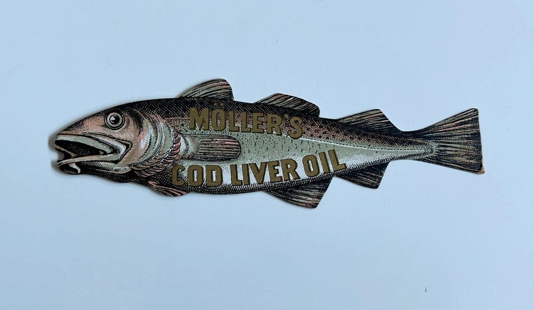 Victorian Möller's Cod Liver Oil Bookmark, Antique Advertising ...