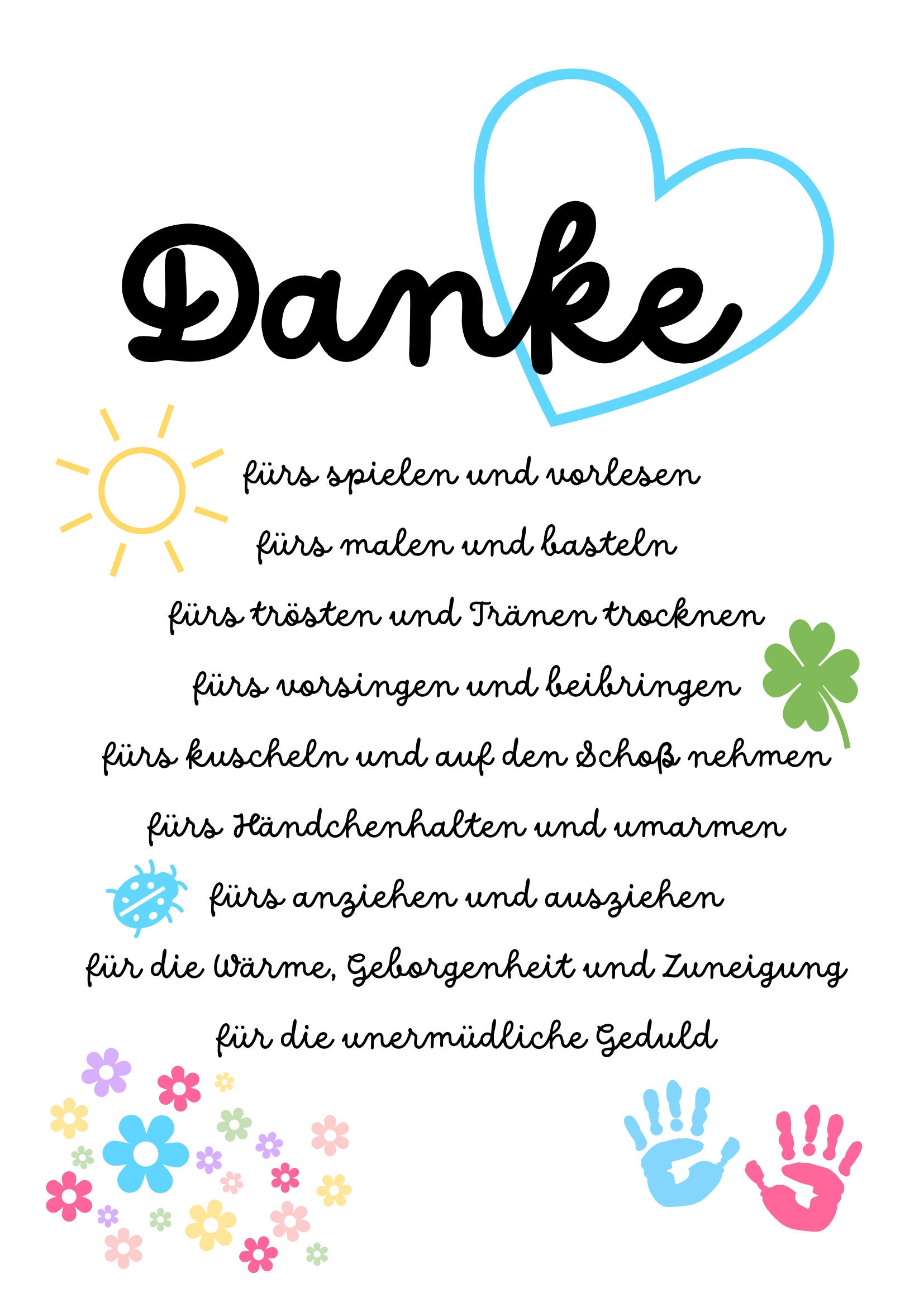 20 Dankeskarten Mit Regenbogen-Design – 10x14 Cm, Mit Umschlägen & Stickern, Für Erzieher & Lehrer