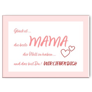 De belles citations comme art mural, affiches, cartes -- Le bonheur c'est... la meilleure maman du monde --